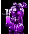 Lucky Cat Mini Bong - Purple