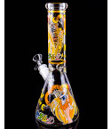 Kawaii Japanese Animation Girl Glow in the Dark Beaker Bong