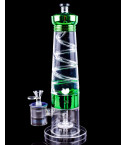 Electric UFO Lava Lamp Bong w/ Coil Perc - Green