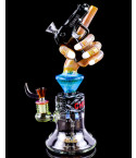Cheech Glass - Pistol Themed Bong W/ Removable Pistol Glass Hand Pipe