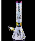 Cosmic Outpost - 14” 7mm Thick Frosted Beaker Bong - Purple