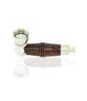 Metal pipe - Oak wood