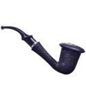 6" Churchwarden Bent End Pipe -  Black Saxophone