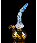 5" Spiral Tilted  Mini Bong - Crystal Fumed