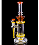 Tattoo® Glass 12" Showerhead Perc w/ Web Design Bong