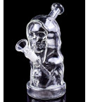 Clear Grim Reaper Skull Bong