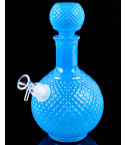 Vintage Crystal Decanter Solid Color Glass Bong - Cruet - Milk Blue