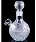 Vintage Crystal Decanter Style Bong - Cruet - Clear