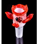 Ladybug Lagoon Flower Bowl 14mm Male Dry Herb Bowl