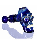 8" The Terminator Hammer Bubbler - Aqua Blue
