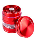 The Avatar - Chromium Crusher® - Precision Four-Part Glass Hybrid Grinder - 63MM - Red