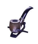 6" Fancy wooden pipe - Nirvana Series - Dark Pecan 