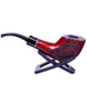 6" Fancy Wooden Pipe - Nirvana Series Carved Rigged