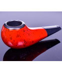 4" Short Stogie Wooden Grain Pipe With Spotted Finish