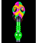 Gas Mask Pipe Bong - Includes Acrylic Water Pipe - Full Set - Rainbow