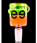 Cheech™ - 14mm Dual Glycerin Freezer Bowl - UV Orange/Green