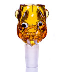 High Gorilla - 14mm Male Dry Herb Bowl - Amber