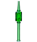 Freezable Glycerine Glass Nectar Collector - Green