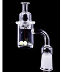 Quartz Banger w/ Helix Function Cap Glow Terp Pearls Set
