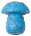 Gemstone Shroom Pipe - Blue Turquoise