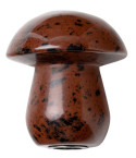 Gemstone Shroom Pipe - Red Obsidian