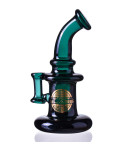 On Point Glass Mini Rig Carb Cap - Teal
