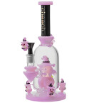 Cheech Glass - 10.5" Whimsical Wizard Water Pipe - Pink