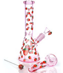  Pulsar Fruit Series Strawberry Cough Glow Duo Bong