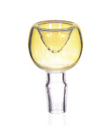 14mm Dry Male Bowl - Golden Fumed