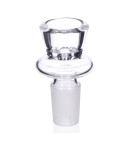 14 MM male bowl With Easy Circular Handle - Clear