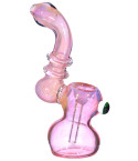 6" Sleek and Shiny Bubbler - Rose Gold 