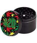 V Syndicate® - 420 Rasta 4-Piece SharpShred™ Grinder