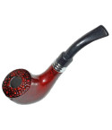 6" Dark And Smooth Wooden pipe With Case