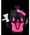 Scream Kitty Mini Silicone Bong - Pink