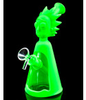 Rick's Descent Silicone Pipe Bong - Green