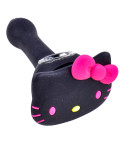 Cute Kitty Silicone Hand Pipe - Black Kitty