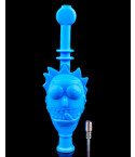Rick & Morty Silicone Nectar Collector w/ 10mm Titanium Tip - Blue