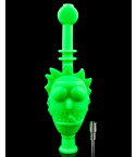Rick & Morty Silicone Nectar Collector w/ 10mm Titanium Tip - Green