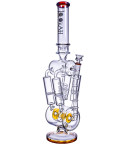 The Tetra - Lookah® - 20" Barrel Perc And Quad Honeycomb Bong