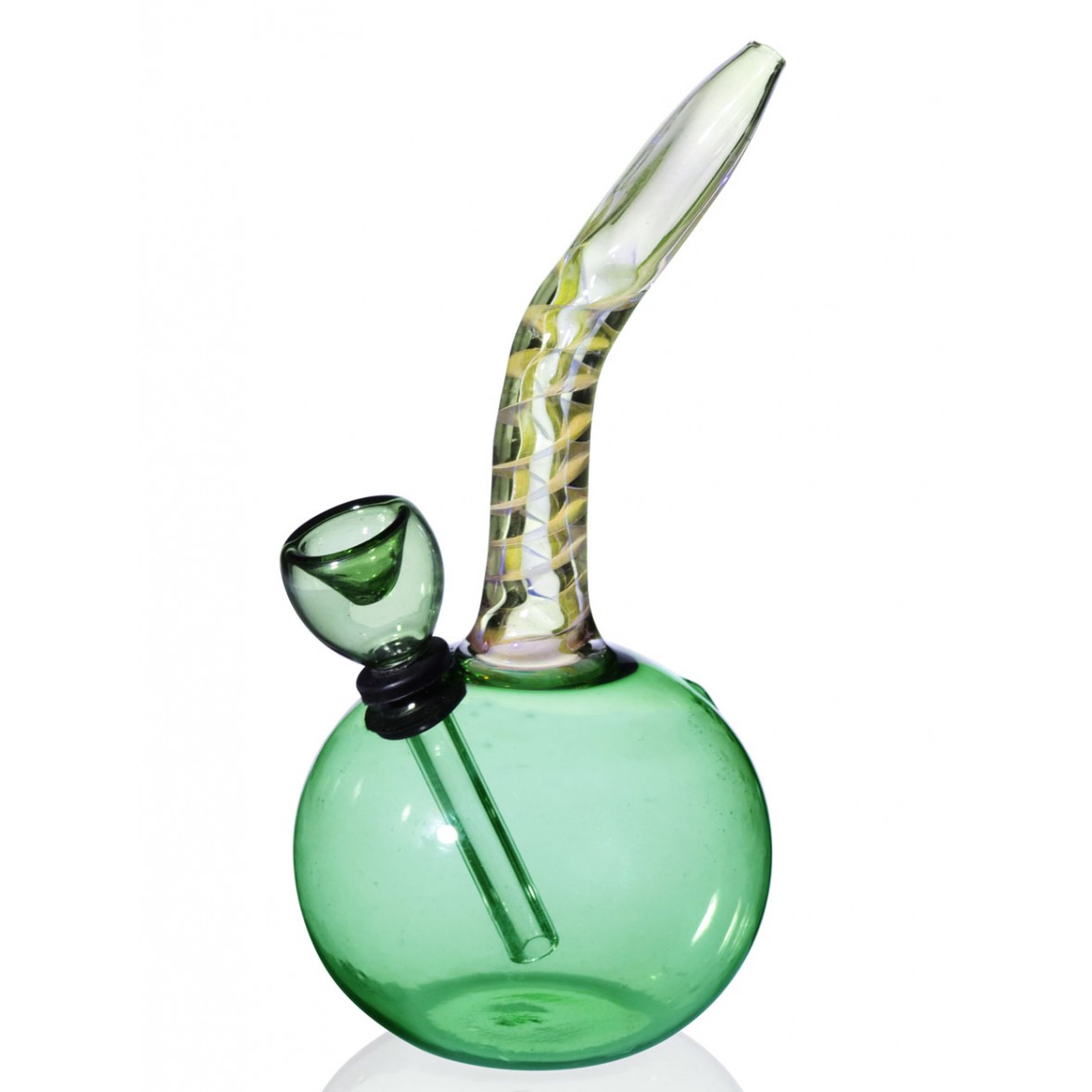 6" Spiral Tilted Fumed Mini Bong Mini Water Pipe Bongs & Water
