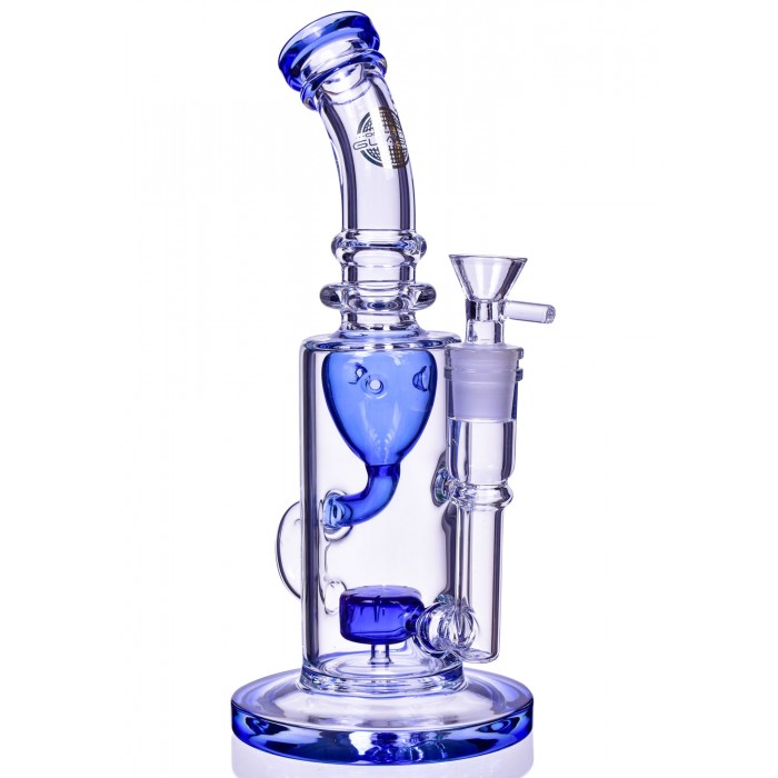 ON POINT GLASS 10" FAB EGG RECYCLER BONG WATER PIPE BLUE Bongs