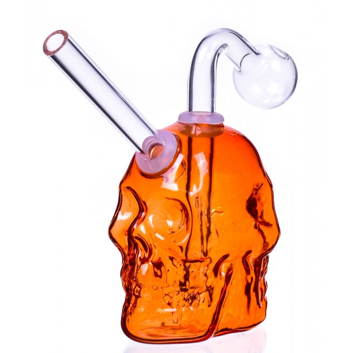 The Twins Skull Design Dab Rig Bong Mini Bongs Bongs & Water