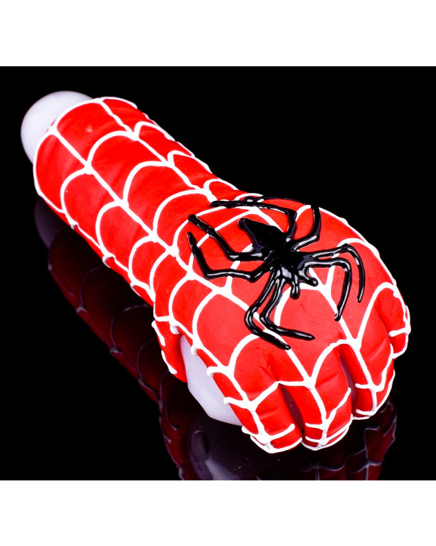 The Webbing - 5" Spiderman Glass Hand Pipe -SmokeDay