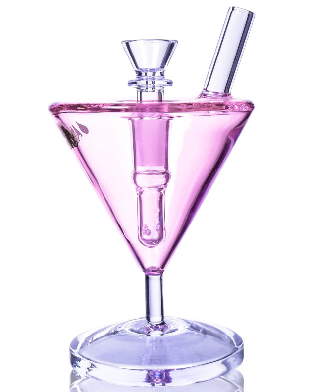 Atomic Glass - Pink Martini Bong | $49.99 | Free Shipping -SmokeDay