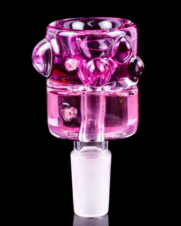 Cheech™ - 14mm Dual Glycerin Freezer Bowl - Pink/Purple -SmokeDay