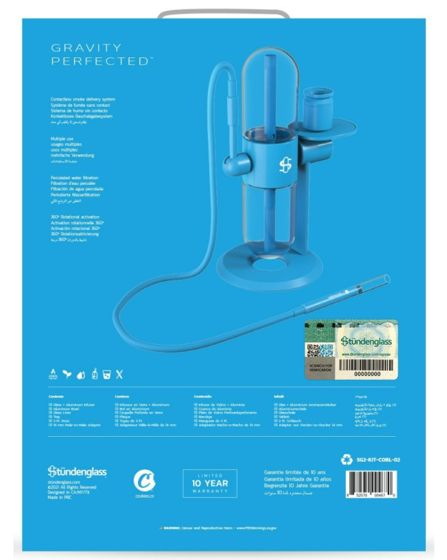 Cookies Gravity Bong X Stundenglass Infuser Hookah -SmokeDay