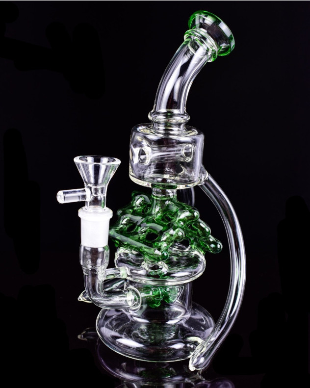 CoolFrost - 2 Arm Gingerbread Recycler Bong/Dab Rig -SmokeDay
