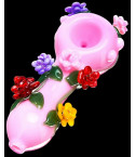 Want Be Yours - 5" Roses Glass Hand Pipe
