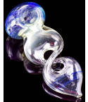 4" Twisted Serpent Glass Pipe - Double Helix
