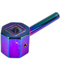 Octagon Shaped Bowl Glass Hand Pipe
